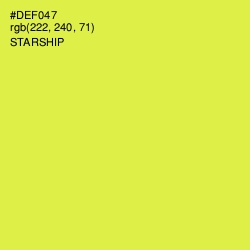 #DEF047 - Starship Color Image