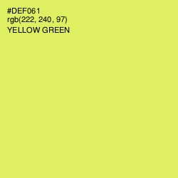 #DEF061 - Yellow Green Color Image