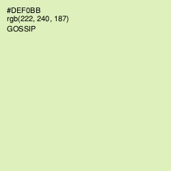 #DEF0BB - Gossip Color Image