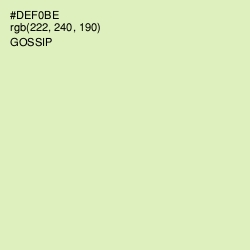 #DEF0BE - Gossip Color Image
