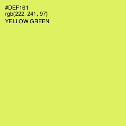 #DEF161 - Yellow Green Color Image