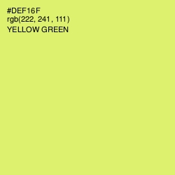 #DEF16F - Yellow Green Color Image