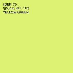 #DEF170 - Yellow Green Color Image