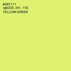 #DEF171 - Yellow Green Color Image