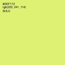 #DEF172 - Sulu Color Image