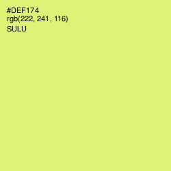 #DEF174 - Sulu Color Image