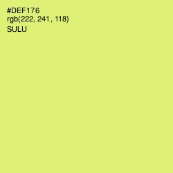 #DEF176 - Sulu Color Image