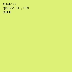 #DEF177 - Sulu Color Image