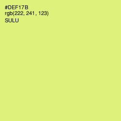 #DEF17B - Sulu Color Image