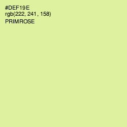 #DEF19E - Primrose Color Image