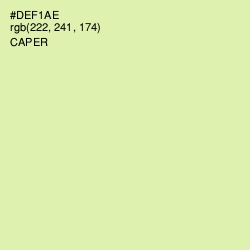 #DEF1AE - Caper Color Image