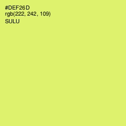 #DEF26D - Sulu Color Image