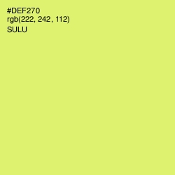 #DEF270 - Sulu Color Image