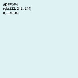 #DEF2F4 - Iceberg Color Image