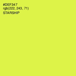 #DEF347 - Starship Color Image