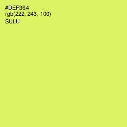 #DEF364 - Sulu Color Image