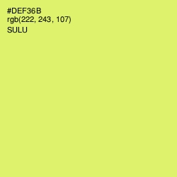 #DEF36B - Sulu Color Image