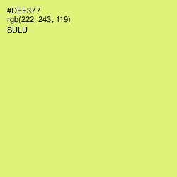 #DEF377 - Sulu Color Image