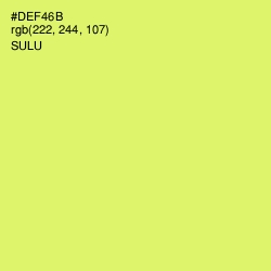 #DEF46B - Sulu Color Image