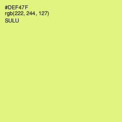 #DEF47F - Sulu Color Image