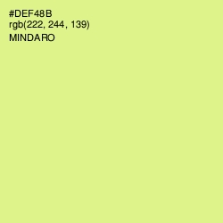 #DEF48B - Mindaro Color Image