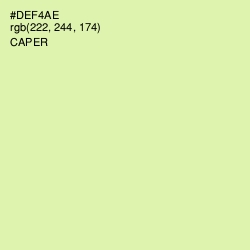 #DEF4AE - Caper Color Image