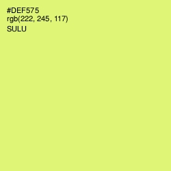 #DEF575 - Sulu Color Image