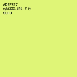 #DEF577 - Sulu Color Image