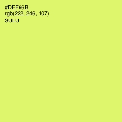 #DEF66B - Sulu Color Image