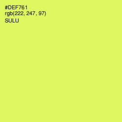 #DEF761 - Sulu Color Image