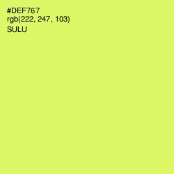 #DEF767 - Sulu Color Image