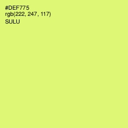 #DEF775 - Sulu Color Image