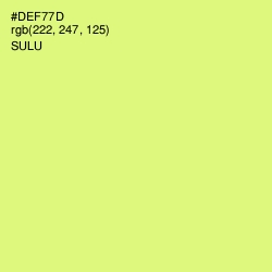 #DEF77D - Sulu Color Image