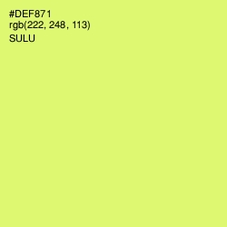 #DEF871 - Sulu Color Image