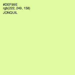 #DEF99E - Jonquil Color Image