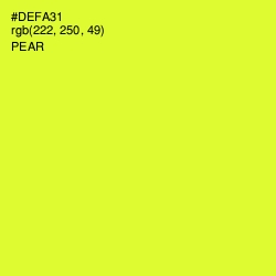 #DEFA31 - Pear Color Image