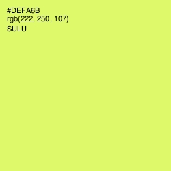 #DEFA6B - Sulu Color Image