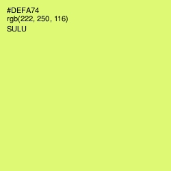 #DEFA74 - Sulu Color Image