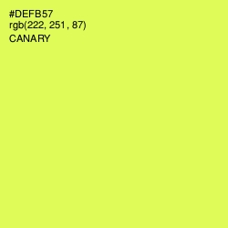 #DEFB57 - Canary Color Image