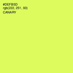 #DEFB5D - Canary Color Image