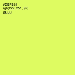 #DEFB61 - Sulu Color Image