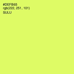 #DEFB65 - Sulu Color Image