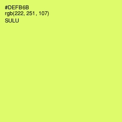 #DEFB6B - Sulu Color Image