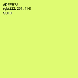 #DEFB72 - Sulu Color Image