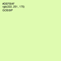 #DEFBAF - Gossip Color Image