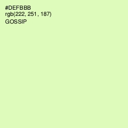 #DEFBBB - Gossip Color Image