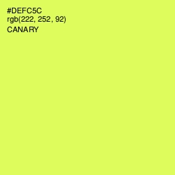 #DEFC5C - Canary Color Image