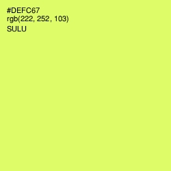 #DEFC67 - Sulu Color Image