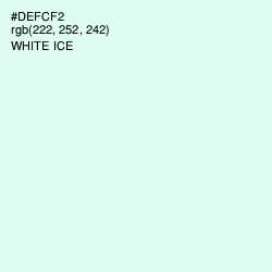 #DEFCF2 - White Ice Color Image