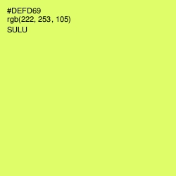 #DEFD69 - Sulu Color Image